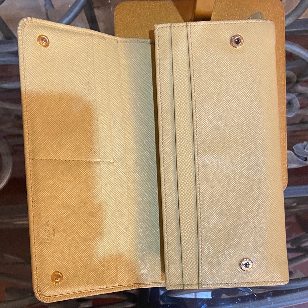 Prada Long Light Yellow Wallet - image 7